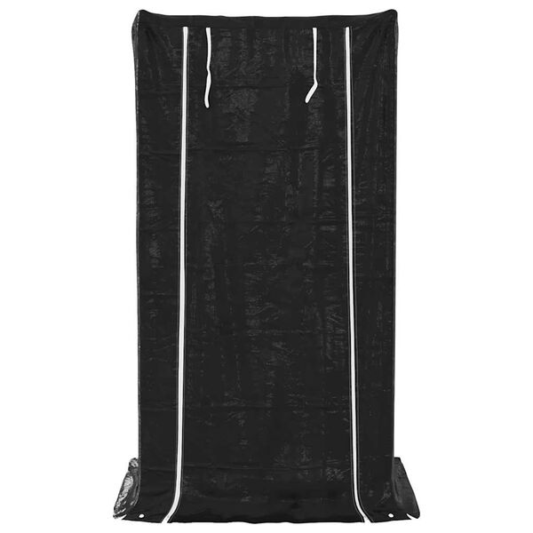 vidaXL Regál na krbové drevo s pláštenkou 100x80x200 cm