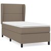 vidaXL Boxspring posteľ s matracom sivohned&yacute; 100x200 cm l&aacute;tka