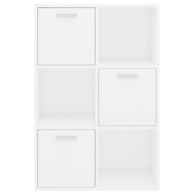 vidaXL Úložná skrinka, biela 60x29,5x90 cm, kompozitné drevo