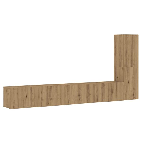 VidaXL 3-dielna s&uacute;prava n&aacute;stennej TV skrinky Artisan Dub Artisan