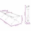 vidaXL Skladacia kempingov&aacute; posteľ 2 pcs Zelen&aacute; 210 x 80 x 46 cm