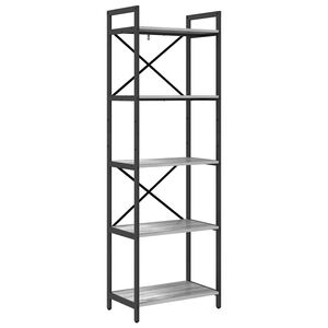 vidaXL Reg&aacute;l na knihy 5 &uacute;rovn&iacute; 56 x 34 x 171 cm Kompozitn&eacute; drevo