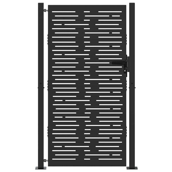 vidaXL Z&aacute;hradn&aacute; br&aacute;na 100x175 cm, corten oceľ, &scaron;tvorcov&yacute; dizajn