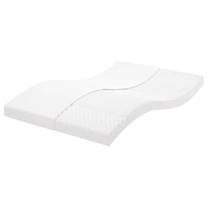 vidaXL Penov&yacute; matrac biely 120x220 cm 7 z&oacute;n tvrdosť 20 ILD