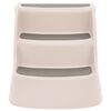 vidaXL Skladacie 3-stupňové schody pre psa krémové 50x38x38 cm plast