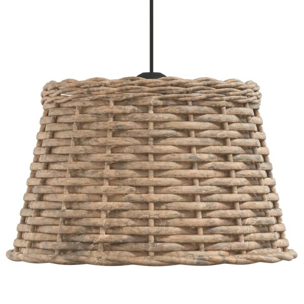 vidaXL Tienidlo na stropnú lampu hnedá Ø38x23 cm prútený