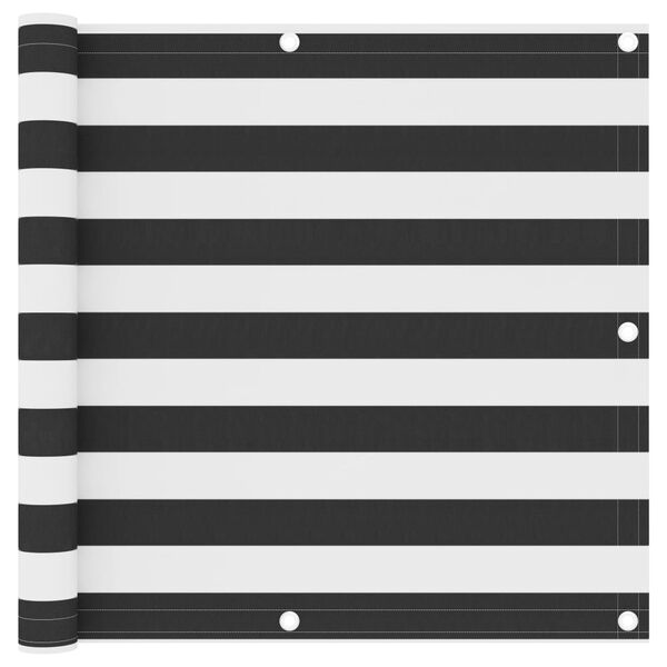 vidaXL Balk&oacute;nov&aacute; mark&iacute;za, antracit a biela 90x400 cm, oxfordsk&aacute; l&aacute;tka