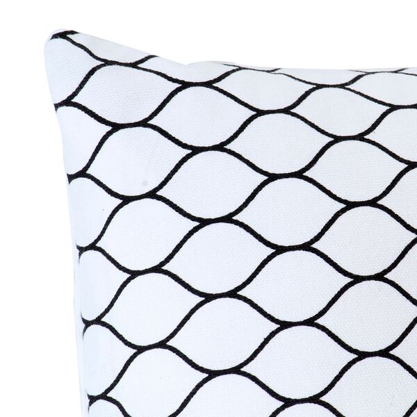 vidaXL Vankúše 2 ks čierno-biele 40x40 cm bavlna s potlačou