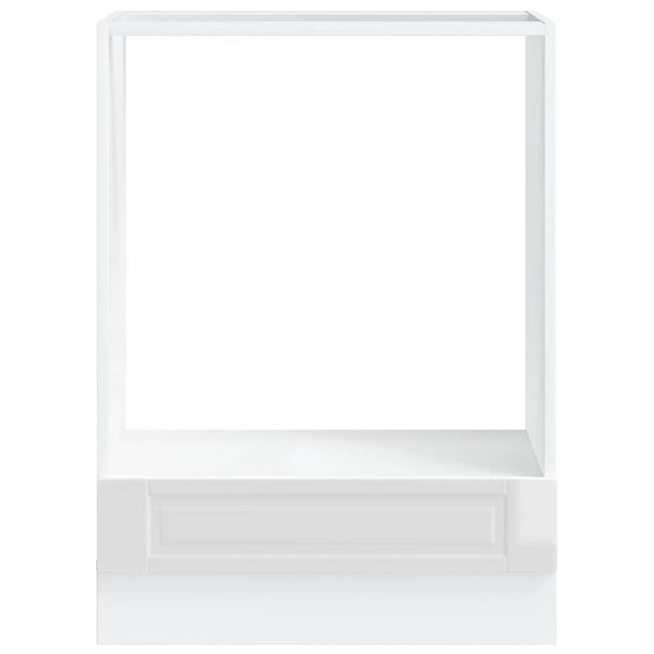 vidaXL Skrinka na r&uacute;ru Porto, leskl&aacute; biela, kompozitn&eacute; drevo