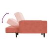 vidaXL 2-miestna rozkladacia pohovka s podnožkou ružov&aacute; zamatov&aacute;