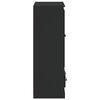 vidaXL Vysok&aacute; skrinka čierna 60x35,5x103,5 cm kompozitn&eacute; drevo