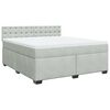 vidaXL Posteľn&yacute; r&aacute;m boxsping s matracom bledosiv&yacute; 180x200 cm zamat