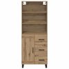 vidaXL Highboard Remeseln&yacute; dub 69,5 x 34 x 180 cm Kompozitn&eacute; drevo