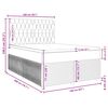 vidaXL Boxspring posteľ s matracom svetlosiv&aacute; 100x200 cm l&aacute;tka