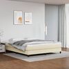 vidaXL Boxspring posteľ s matracom kr&eacute;mov&aacute; 180x200 cm umel&aacute; koža