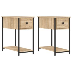 vidaXL Nočn&eacute; stol&iacute;ky 2 ks dub sonoma 30x60x60 cm kompozitn&eacute; drevo