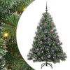 vidaXL Umel&yacute; vianočn&yacute; stromček s 150 LED-i Zelen&aacute; 150 cm PE a PVC