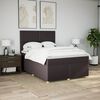 vidaXL Boxspring posteľ s matracom tmavohned&aacute; 160x200 cm l&aacute;tka