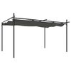 vidaXL Pergola so zaťahovacou strechou antracitov&aacute; 395x292x230 cm