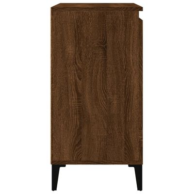vidaXL Nočné stolíky 2 ks hnedý dub 40x35x70 cm spracované drevo