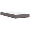 vidaXL Boxspring posteľ s matracom sivá 80x200 cm umelá koža