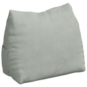 vidaXL Podu&scaron;ka na chrb&aacute;t Svetlosiv&aacute; 45 x 20 x 35 cm Kord&uacute;rov&aacute; tkanina