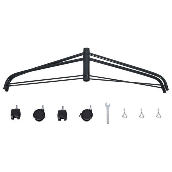 vidaXL Stojan na vianočný stromček s kolieskami 77x71x25 cm