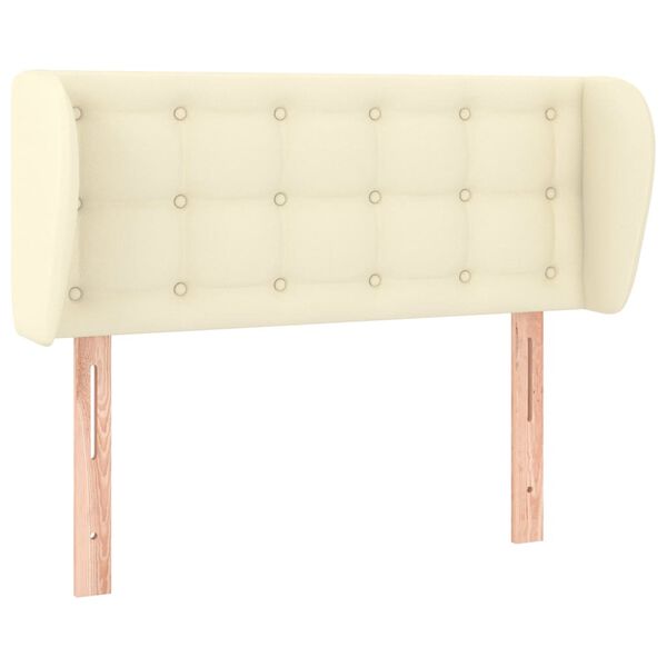 vidaXL Čelo postele so z&aacute;hybmi kr&eacute;mov&yacute; 103x23x78/88 cm umel&aacute; koža