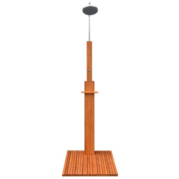 vidaXL Vonkaj&scaron;ia sprcha, eukalyptov&eacute; drevo a oceľ