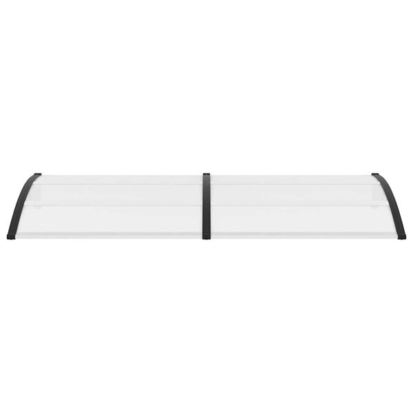 vidaXL Vchodov&aacute; strie&scaron;ka, čierna a priehľadn&aacute; 240x75 cm, PC