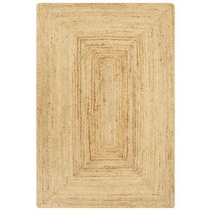 vidaXL Kusov&eacute; koberce Obdĺžnikov&yacute; Tmavosiv&aacute; 140 x 200 cm Juta