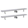 vidaXL Rovn&yacute; sprchov&yacute; odtok 2 ks s bublinkami 930x140 mm nehrdzavej&uacute;ca oceľ