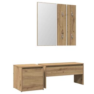 VidaXL Sada n&aacute;bytku do predsiene Artisan Oak Engineered Wood