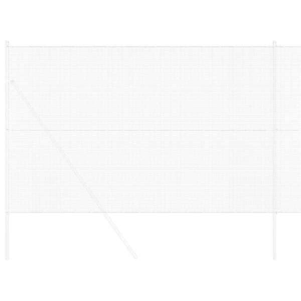 vidaXL Zvaren&yacute; dr&ocirc;ten&yacute; plot Strieborn&aacute; 1.6 x 25 m