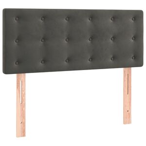 vidaXL Čelo postele tmavosivé 80x5x78/88 cm zamat