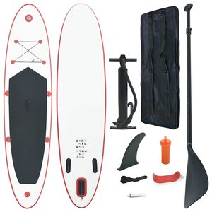 vidaXL Stand up paddleboard SUP, nafukovac&iacute;, červeno biely