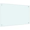 vidaXL Kuchynsk&aacute; z&aacute;stena, mliečna 80x50 cm, tvrden&eacute; sklo