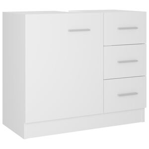 vidaXL Skrinka pod um&yacute;vadlo, biela 63x30x54 cm, kompozitn&eacute; drevo