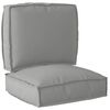 vidaXL Sada vank&uacute;&scaron;ov na palete 2 pcs Siv&aacute; 50 x 50 x 12 cm