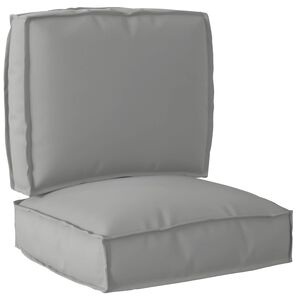 vidaXL Sada vank&uacute;&scaron;ov na palete 2 pcs Siv&aacute; 50 x 50 x 12 cm