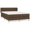 vidaXL Boxspring posteľ s matracom tmavohned&aacute; 140x190 cm l&aacute;tka