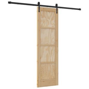 vidaXL Posuvn&eacute; dvere ORKDAL 61 x 198,5 cm Borovicov&yacute; mas&iacute;v Pr&iacute;rodn&aacute;