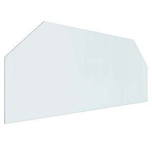 vidaXL Sklenen&aacute; doska krbu Priehľadn&aacute; 120 x 50 cm Sklo