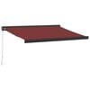 vidaXL Ručne zaťahovacia markíza vínová 300x250 cm