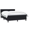 vidaXL Posteľn&yacute; r&aacute;m boxspring s matracom čierny 160x210 cm zamat