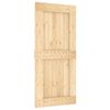 vidaXL Posuvn&eacute; dvere NARVIK Pr&iacute;rodn&aacute; a čierna 95 x 210 cm (213,5 cm)