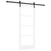 vidaXL Posuvn&eacute; dvere ORKDAL Biela a čierna 83 x 202 cm