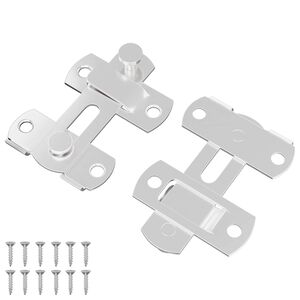 vidaXL Z&aacute;mok dver&iacute; 2 ks Strieborn&aacute; 70 x 8 mm Oceľ