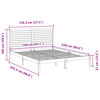 vidaXL Extra dlh&aacute; posteľ bez matraca 140x220 cm mas&iacute;vne drevo