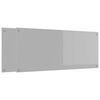 vidaXL Kuchynsk&yacute; obklad 2 pcs Svetlosiv&aacute; 120 x 50 cm tvrden&eacute; sklo